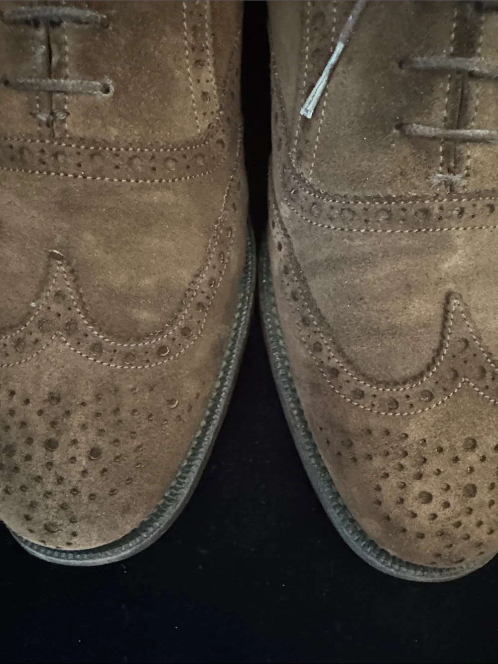 CHEANEY Suede Oxfords Made in England